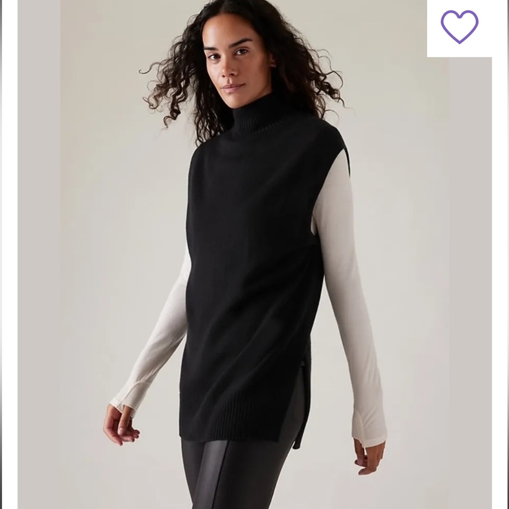 NWT $229 Athleta Alpine Tabard Sweater  XL cashmere & wool